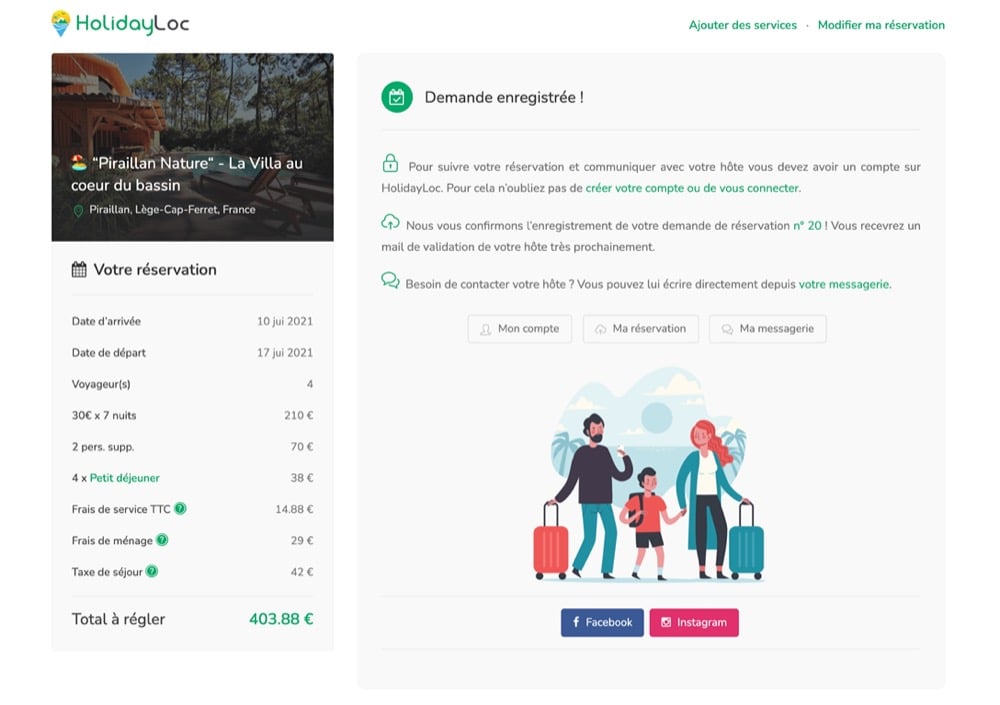 réservation location de vacance sans commissions 