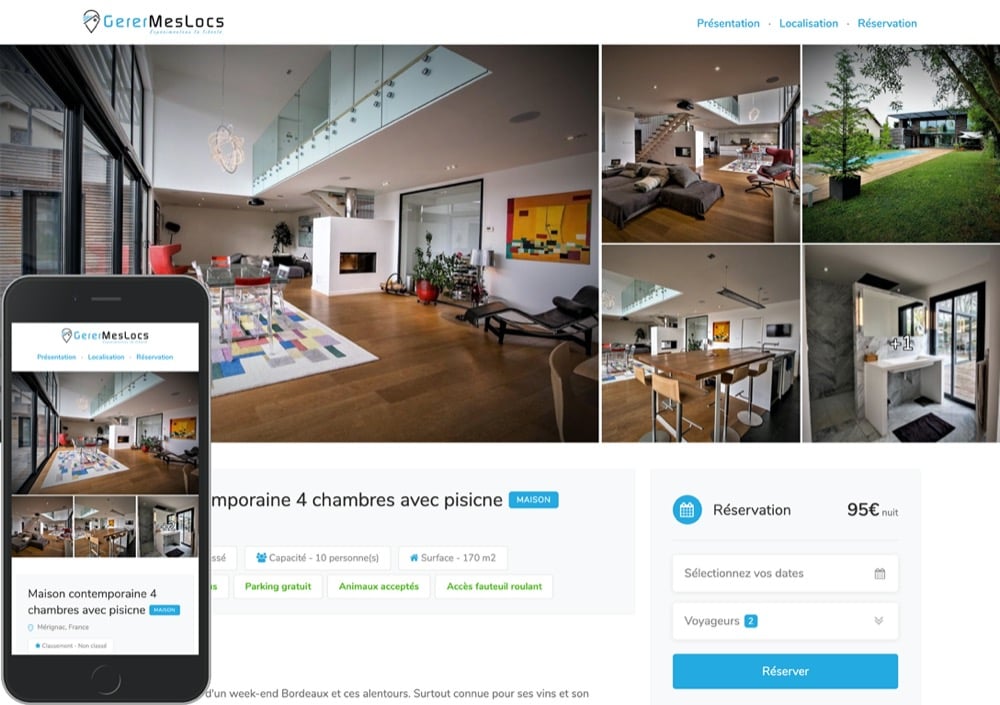 site internet pour location saisonnière de courte durée gratuit